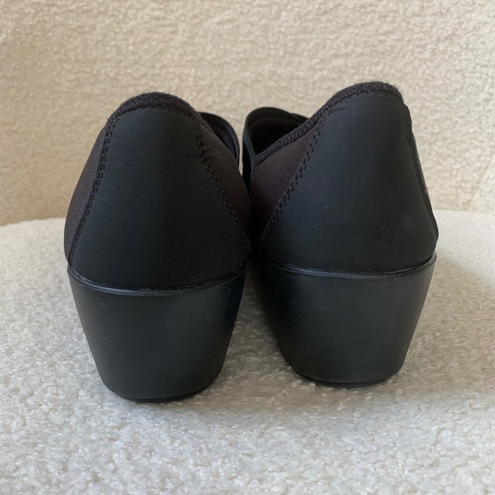 Crocs Women's Busy Day Stretch Wedge Dual Comfort Black Size 11 Slip On Shoes - Picture 6 of 12